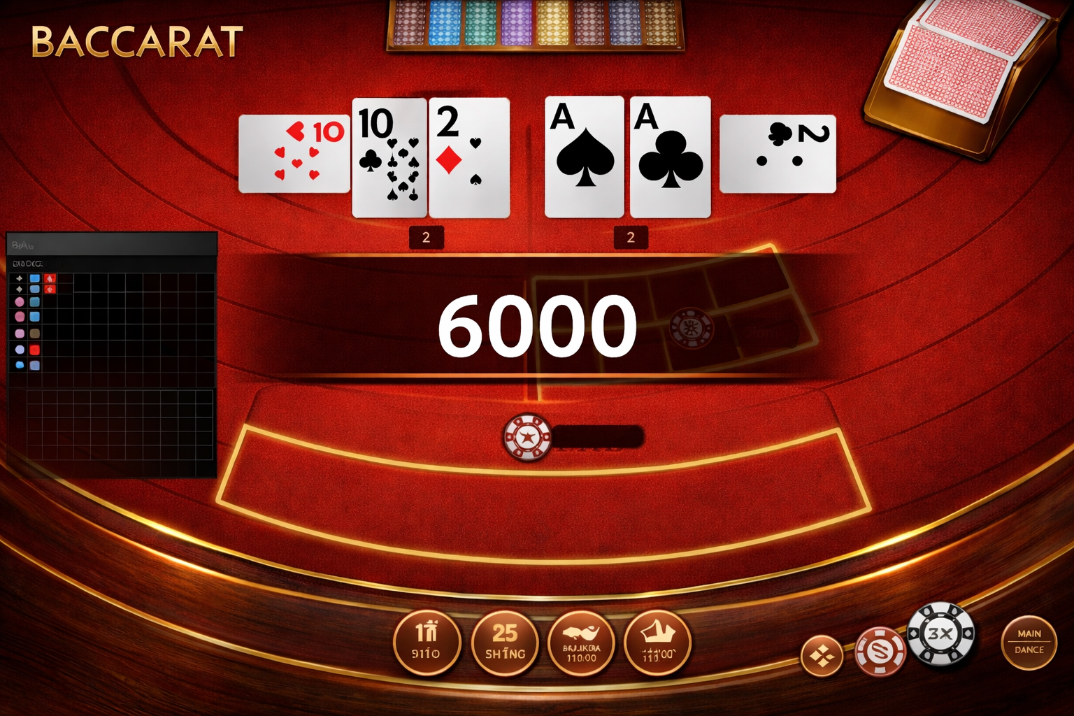 Các Lựa Chọn Cược Trong Baccarat Game