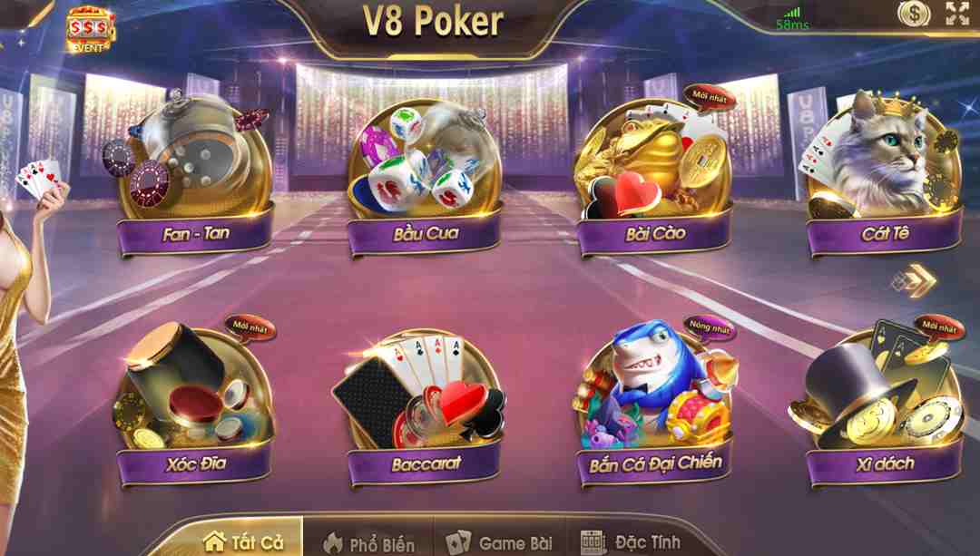 v8 poker