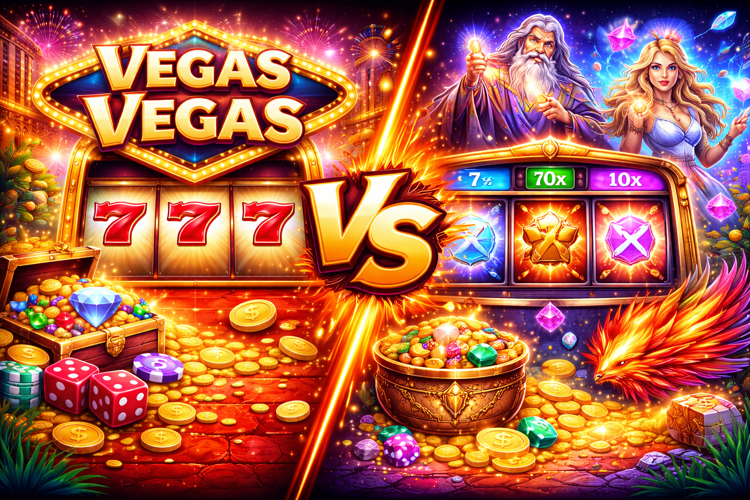 So Sánh Vegas Vegas Với Slot Hiện Đại